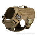 Nylon traning military dog harness with handle control